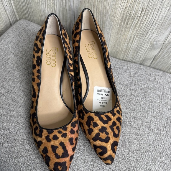 Franco Sarto Callan 2 Leopard Calf Hair Pumps - Picture 2 of 8